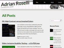 Tablet Screenshot of adrianroselli.com