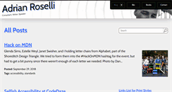 Desktop Screenshot of blog.adrianroselli.com