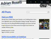 Tablet Screenshot of blog.adrianroselli.com